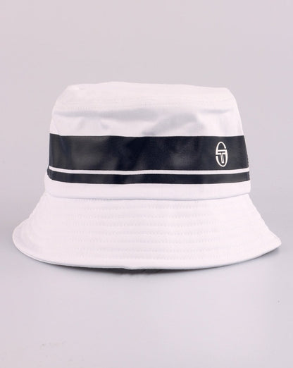 Sergio Tacchini Masters Bucket Hat Weiß/Marineblau