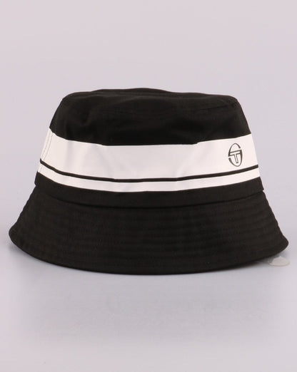 Sergio Tacchini Masters Bucket Hat Schwarz/Weiß