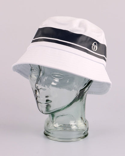 Sergio Tacchini Masters Bucket Hat Weiß/Marineblau