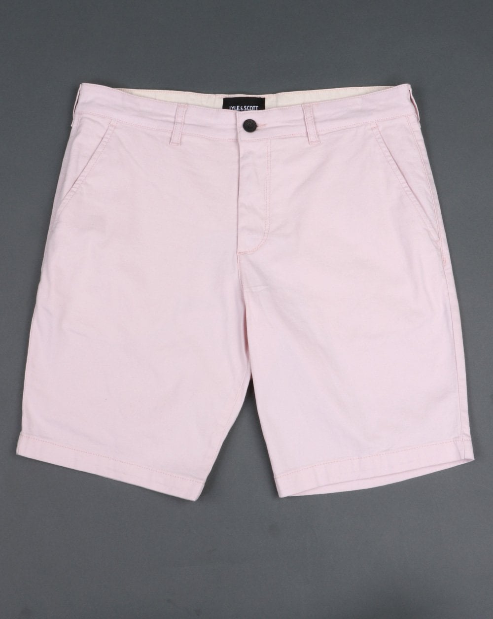 Lyle And Scott Chino-Shorts in Stonewash-Pink