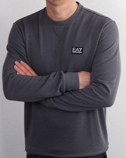 Emporio Armani EA7 Sweatshirt Anthrazitgrau