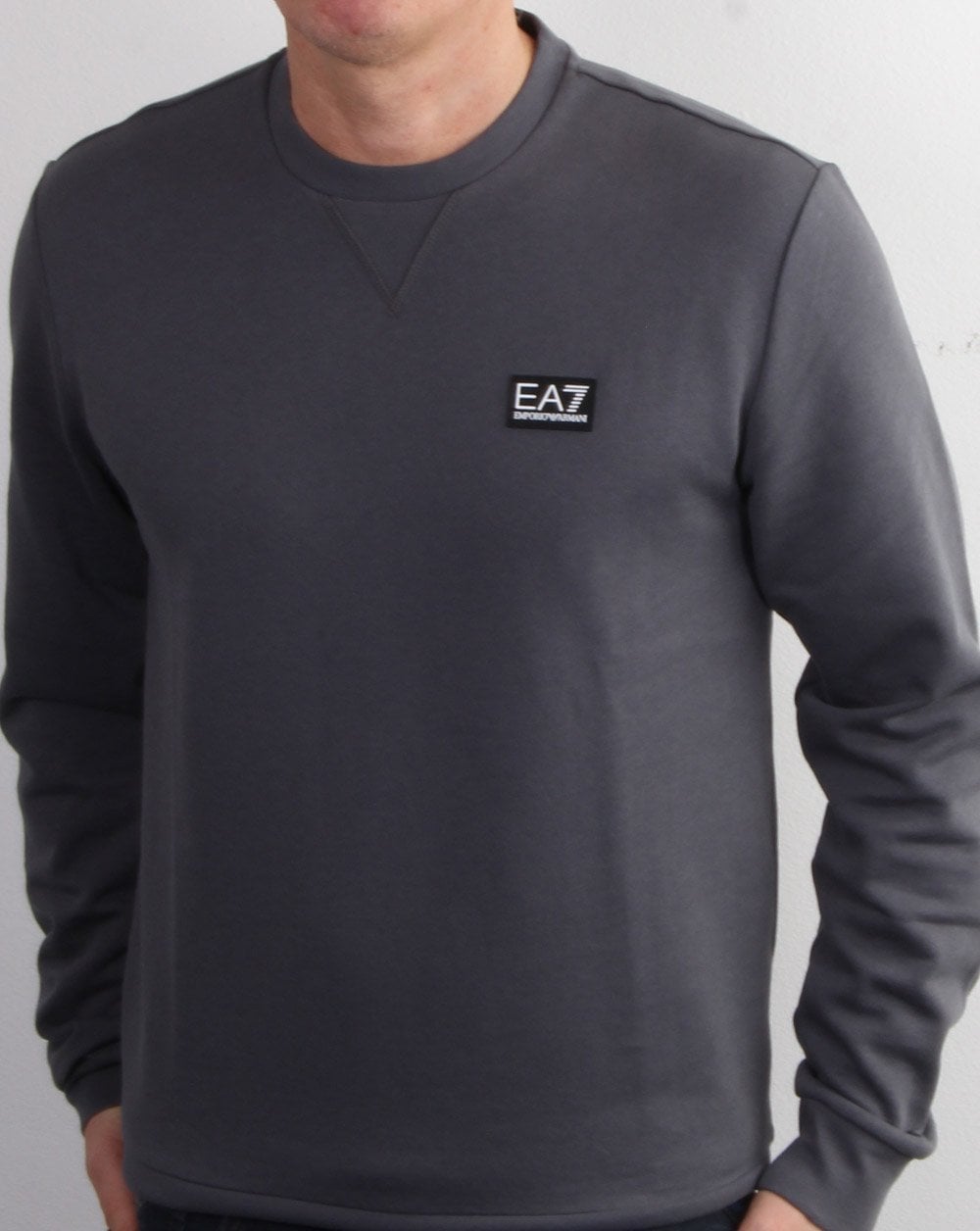 Emporio Armani EA7 Sweatshirt Anthrazitgrau