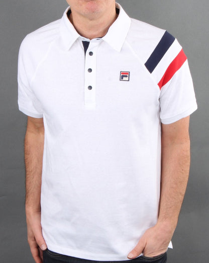 Fila Vintage MK2 Poloshirt Weiß