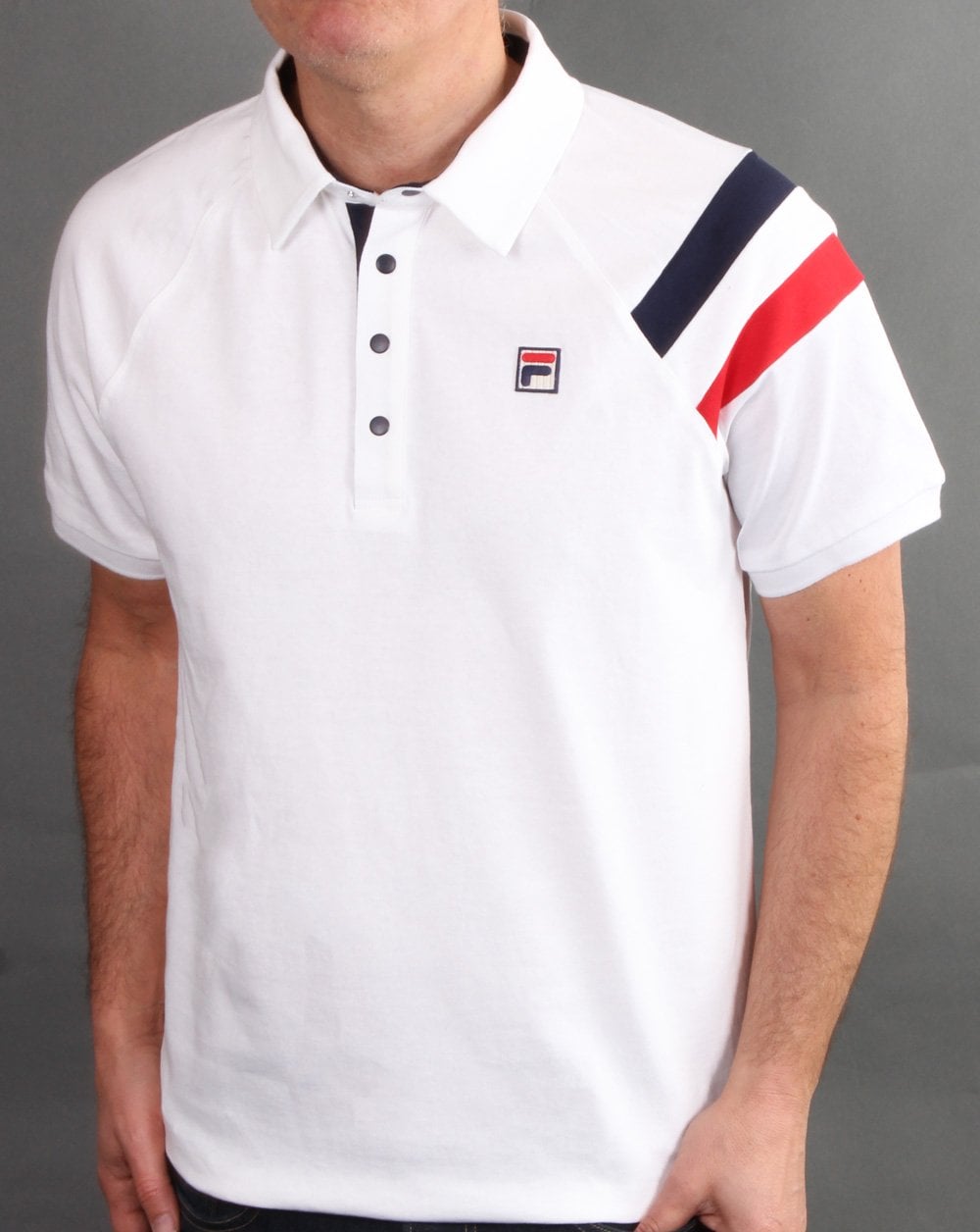 Fila Vintage MK2 Poloshirt Weiß