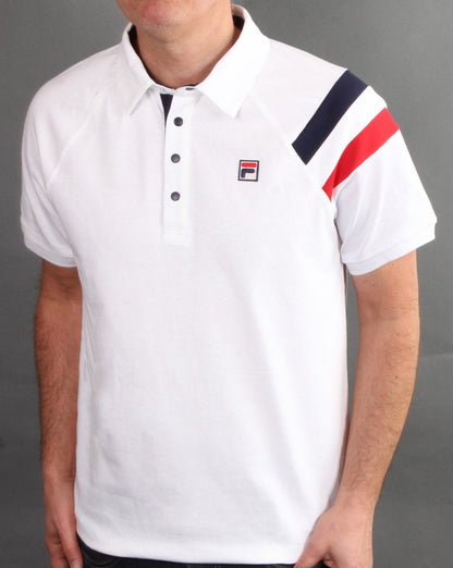 Fila Vintage MK2 Poloshirt Weiß