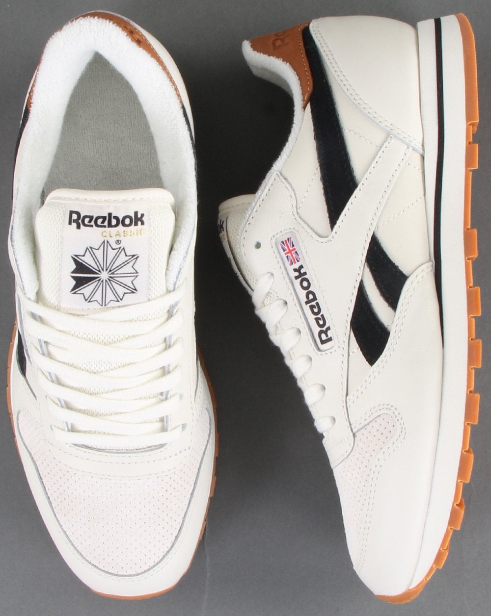 Reebok Classic Leather Sneakers Kreide/Schwarz