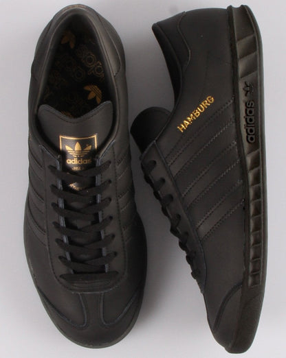 Adidas Hamburg Leder-Sneaker Schwarz
