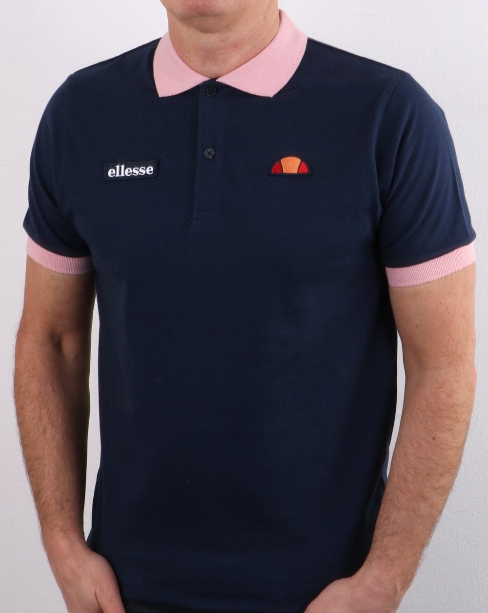 Ellesse Lessepsia Poloshirt Marineblau/Pink
