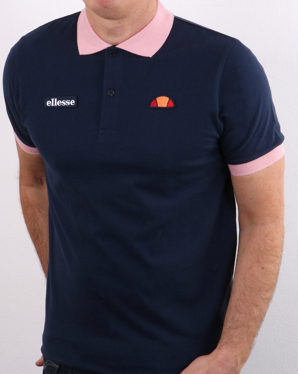 Ellesse Lessepsia Poloshirt Marineblau/Pink