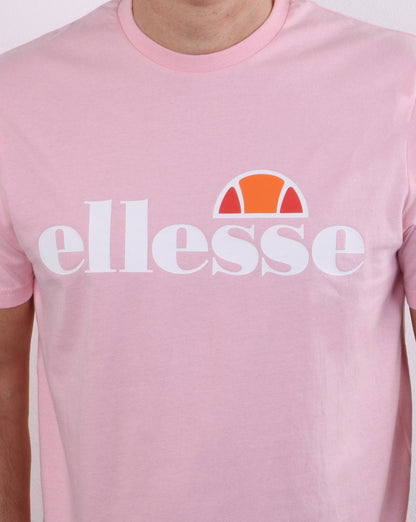 Ellesse – T-Shirt mit Logo, Hellrosa