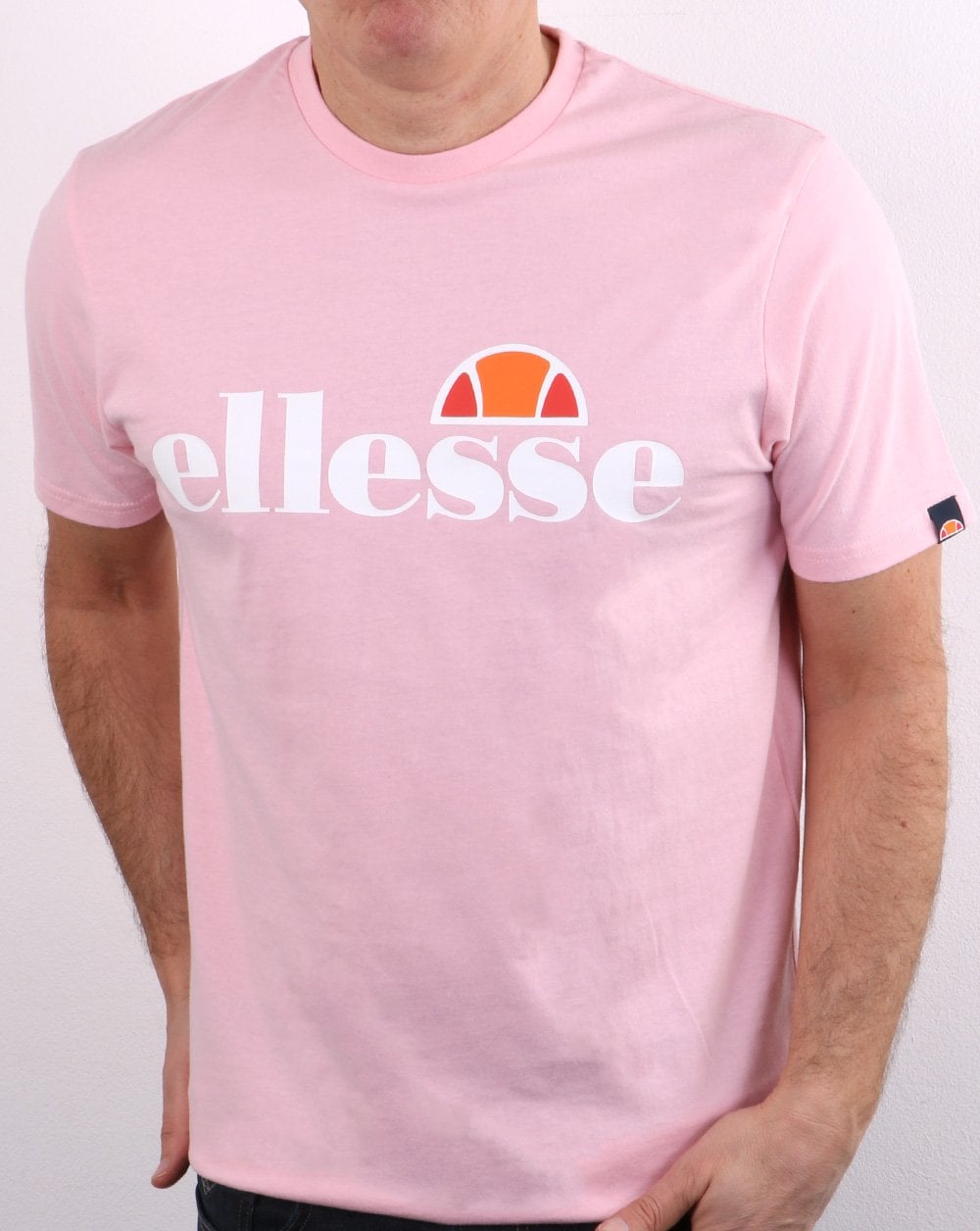 Ellesse Logo T Shirt Light Pink