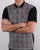Trojan Checked Polo Shirt Black