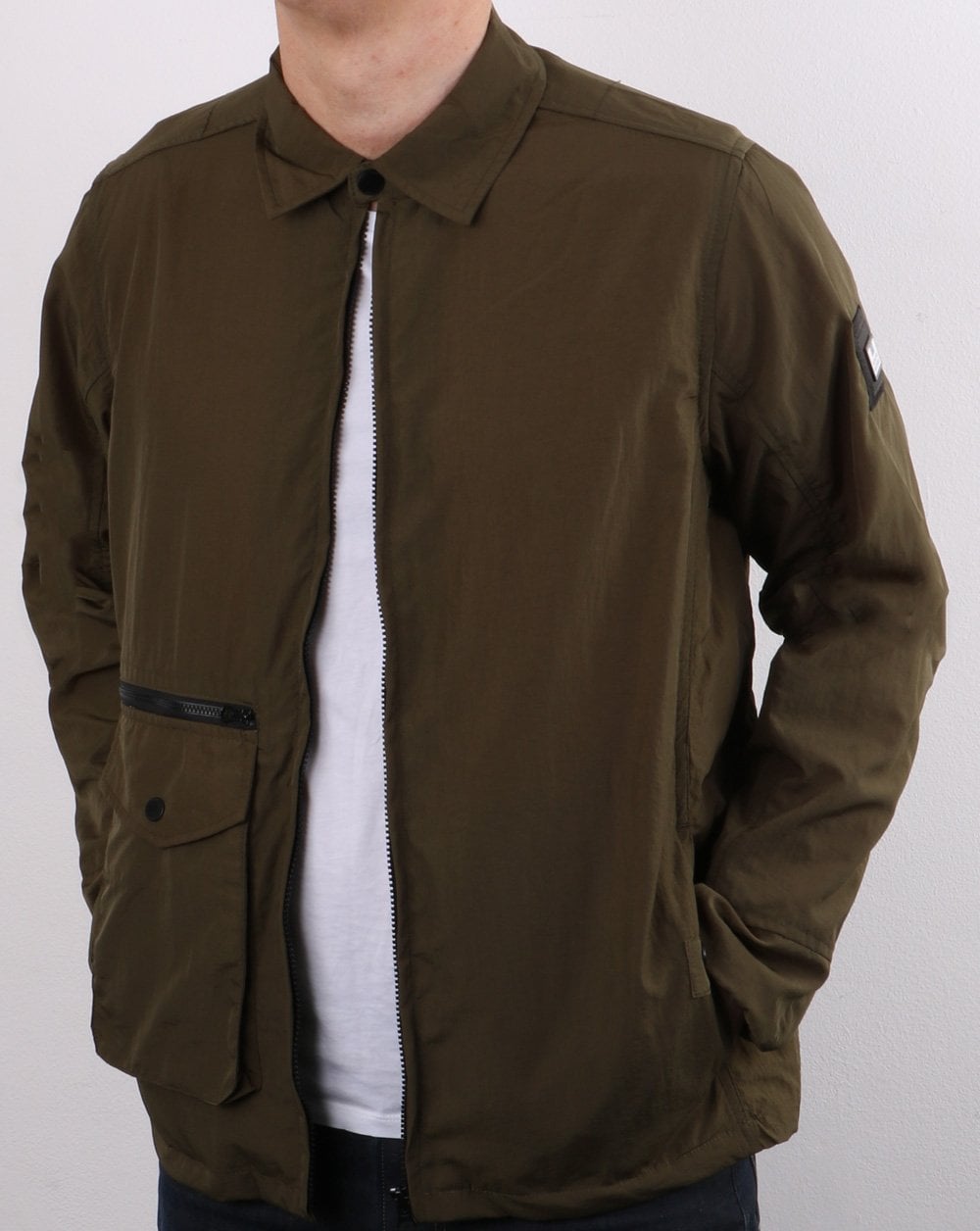 Weekend Offender Vinnie Überhemd Dark Army