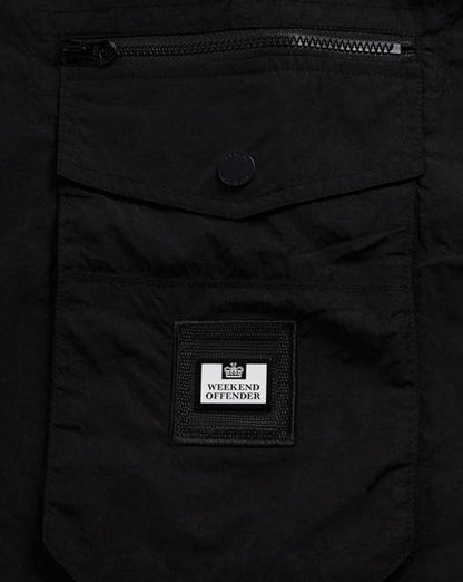 Weekend Offender Salvador Nylon Cargohose Schwarz