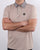 Weekend Offender Check Collar Polo Shirt Sand