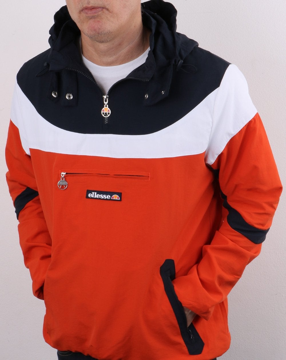 Ellesse Romelo Jacke Marineblau/Weiß/Orange