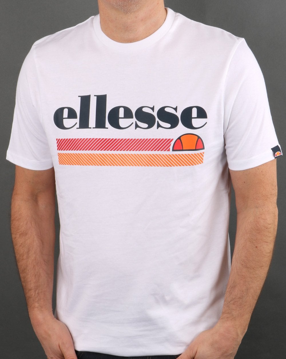 Ellesse – Weißes T-Shirt mit Logo