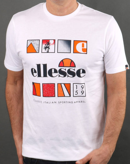 Ellesse – Souscri – T-Shirt in Weiß