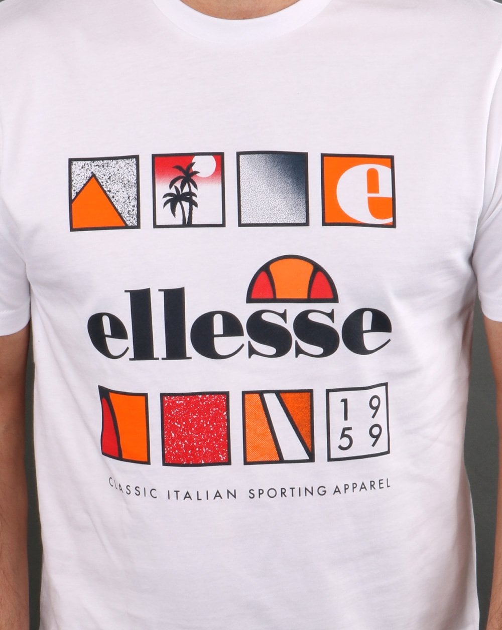 Ellesse – Souscri – T-Shirt in Weiß