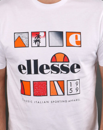 Ellesse – Souscri – T-Shirt in Weiß