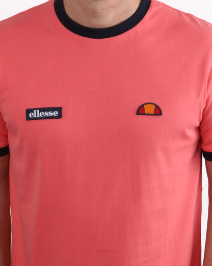 Ellesse Ringer Tee Koralle/Marineblau