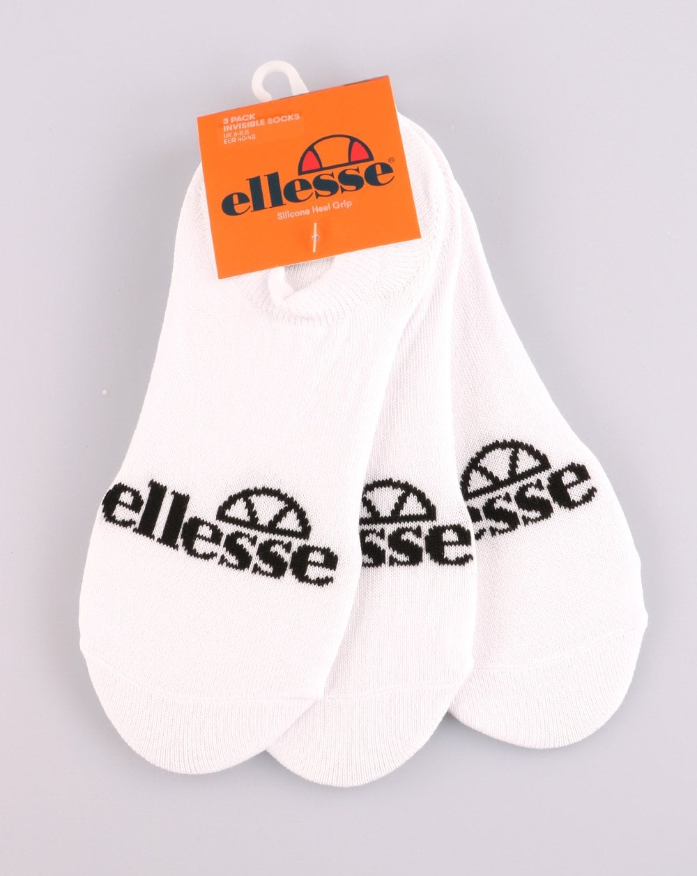 Ellesse – Weiße Sneakersocken im 3er-Pack