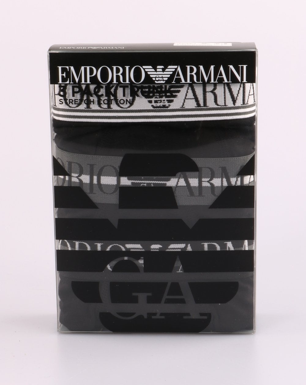 Emporio Armani 3 Pack Boxer Shorts Black