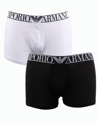 Emporio Armani Doppelpack Boxershorts Schwarz/Weiß