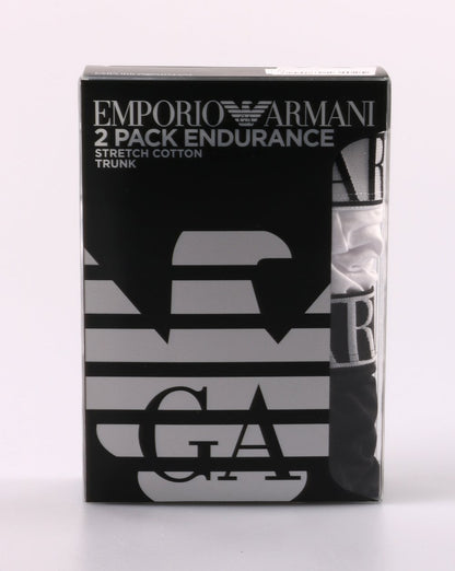 Emporio Armani Doppelpack Boxershorts Schwarz/Weiß