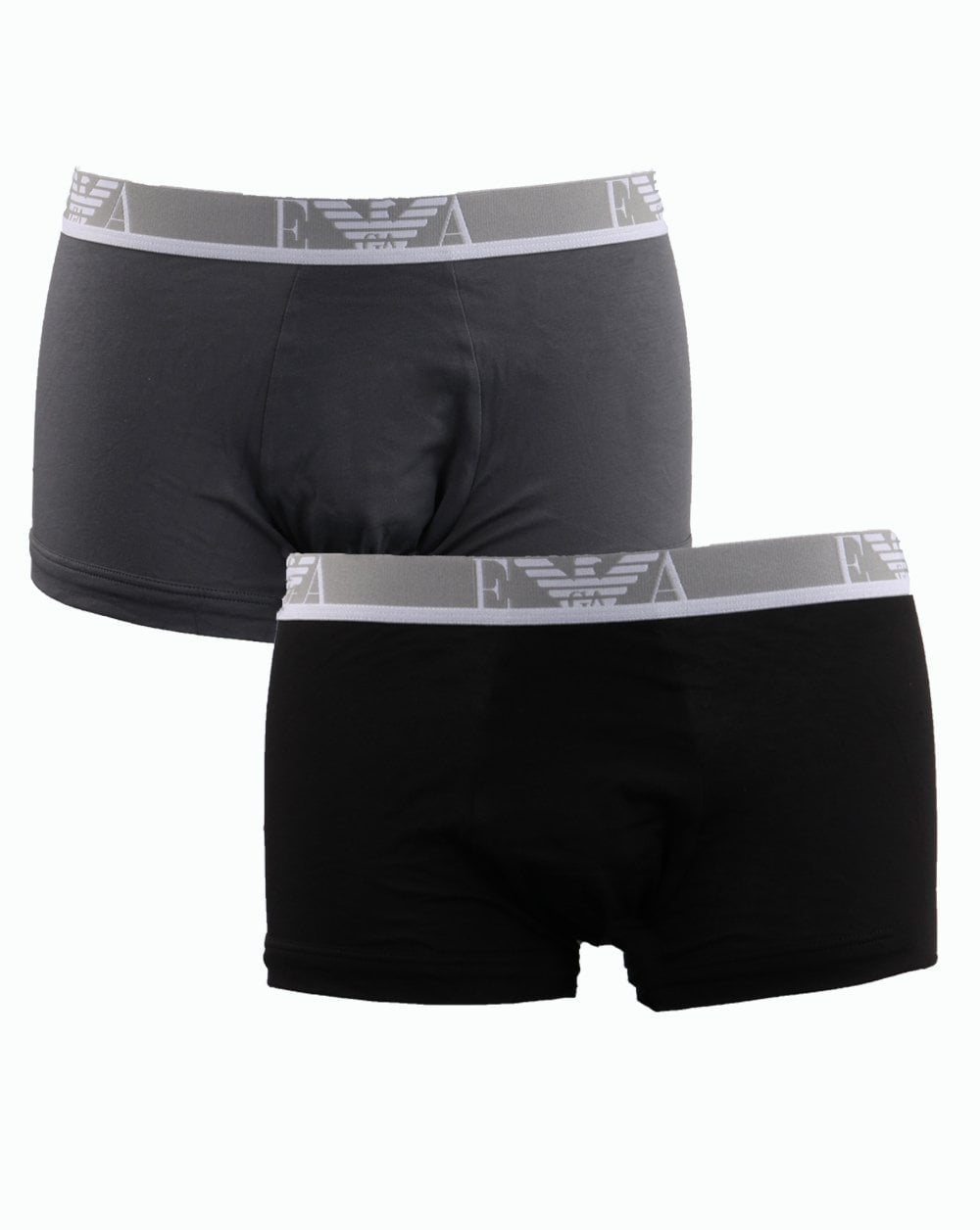 Emporio Armani 3er-Pack Boxershorts Schwarz/Grau