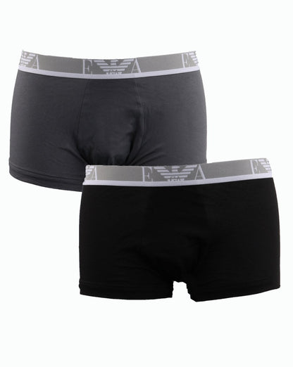 Emporio Armani 3er-Pack Boxershorts Schwarz/Grau
