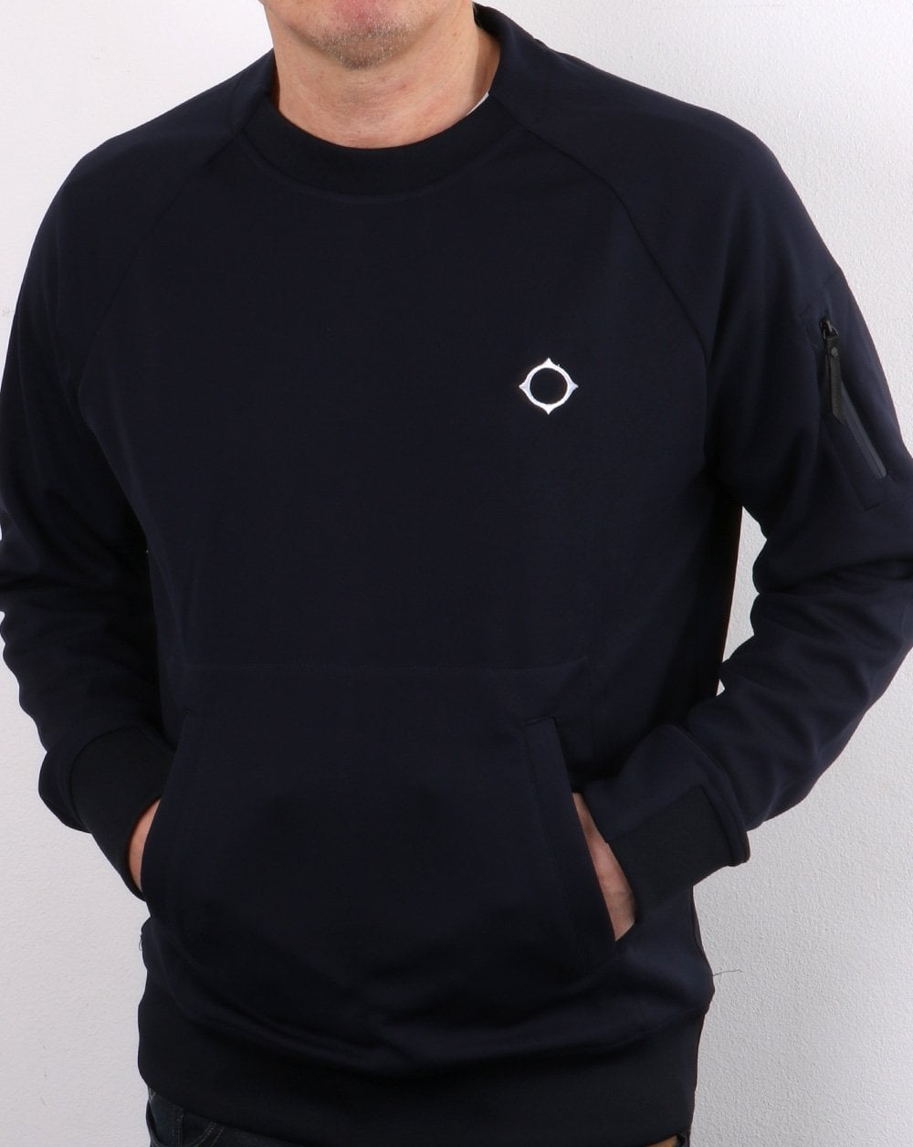 Ma.strum Tech Fleece Crew Sweatshirt Marineblau