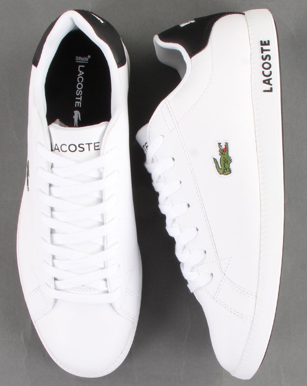 Lacoste Schuhe Graduate 0120 Sneaker Weiß/Schwarz