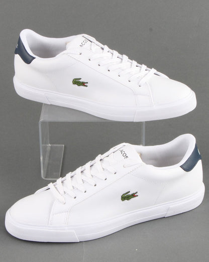 Lacoste Footwear – Lerond Plus – Sneaker in Weiß/Marineblau