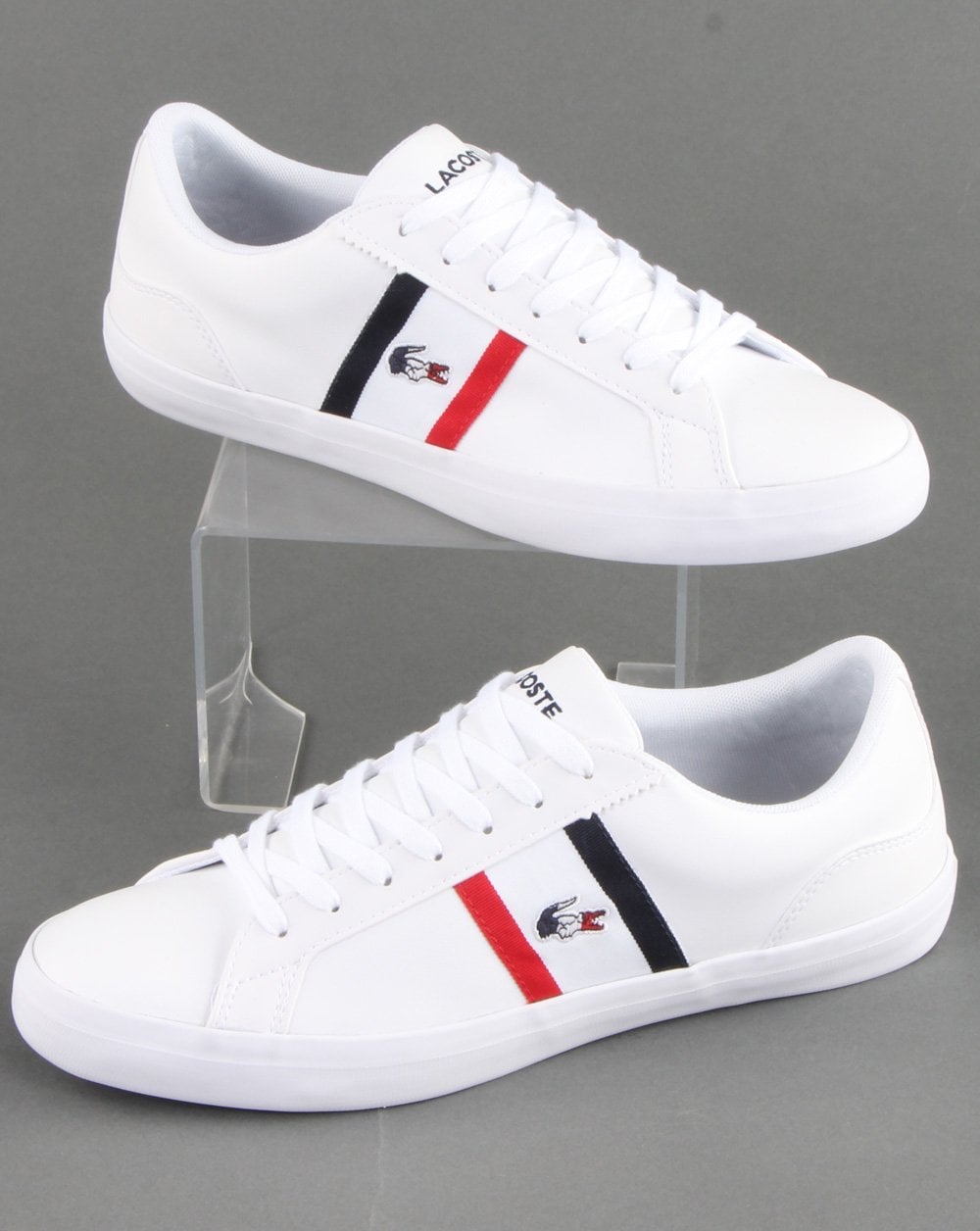 Lacoste Footwear Lerond Tri Trainer Weiß/Marineblau/Rot