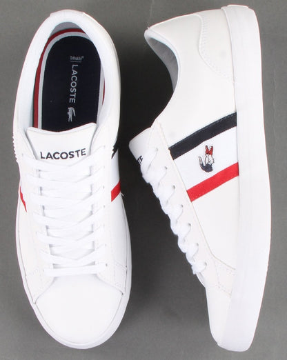 Lacoste Footwear Lerond Tri Trainer Weiß/Marineblau/Rot