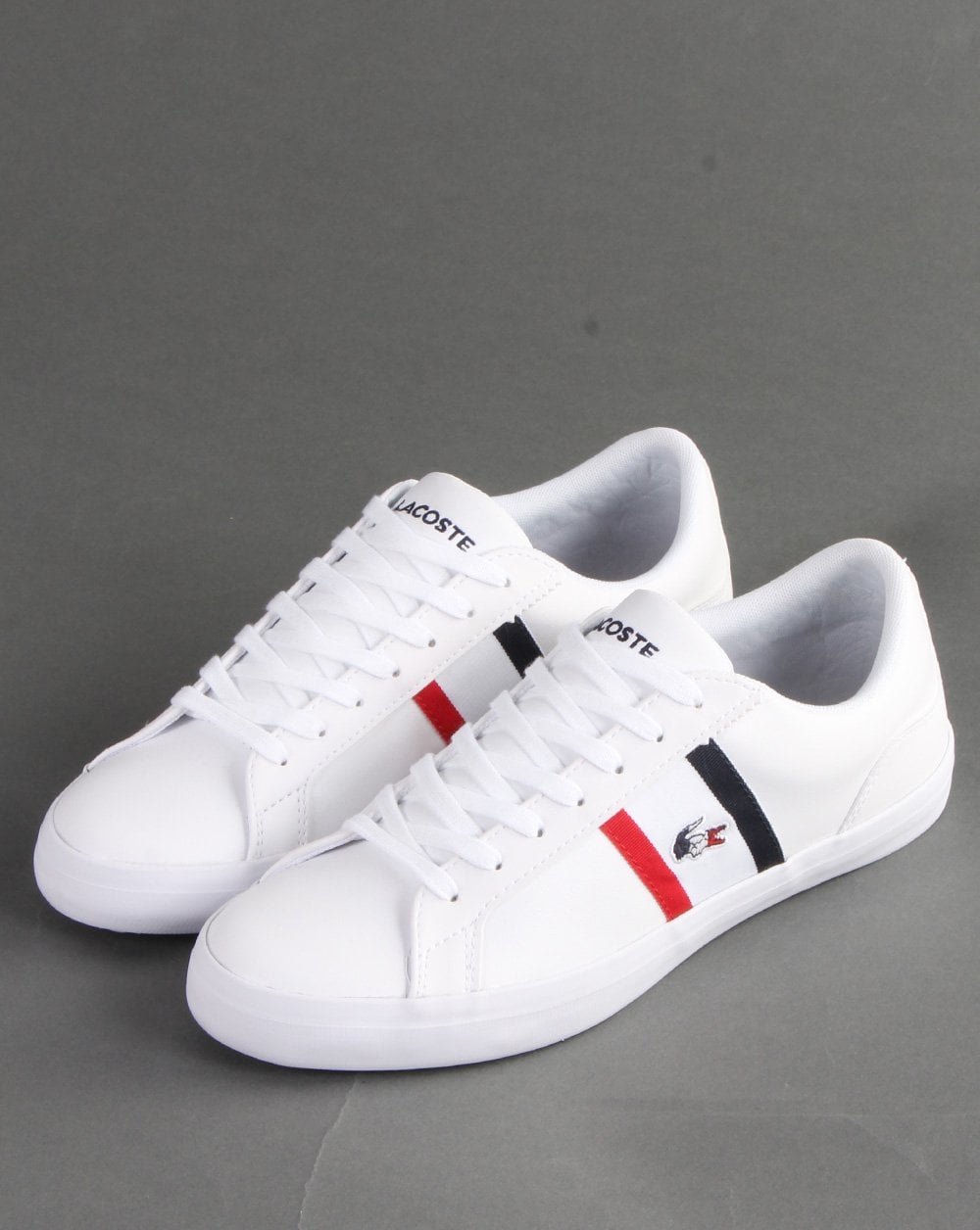 Lacoste Footwear Lerond Tri Trainer Weiß/Marineblau/Rot