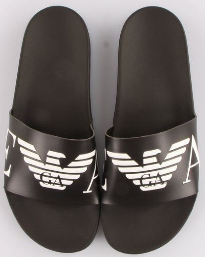 Emporio Armani Pantoletten Schwarz