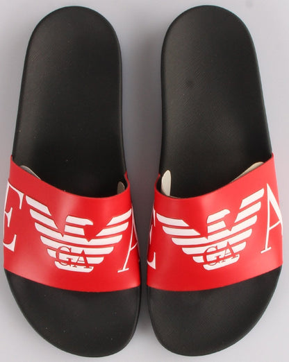 Emporio Armani Slider Marineblau/Rot