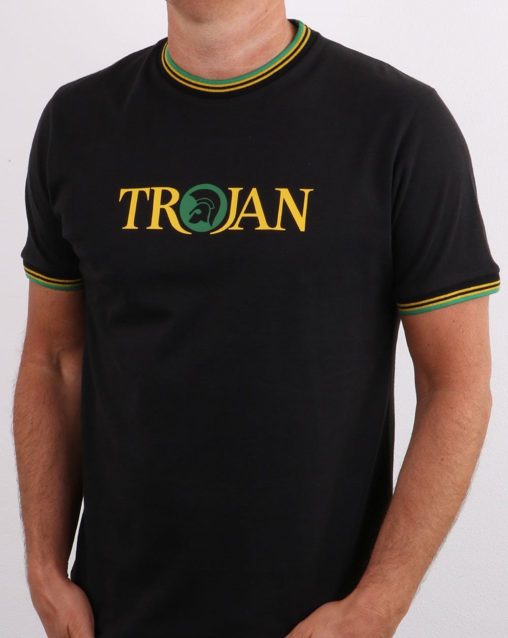 Trojan Tipped Signature T-shirt Black