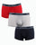Emporio Armani 3 Pack Boxer Shorts Navy/Poppy/Cloud