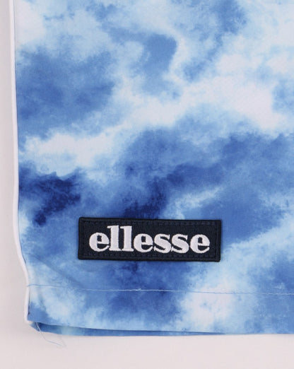 Ellesse – Badeshorts in Batikoptik, Blau