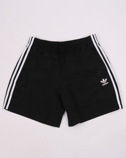 Adidas Originals – Schwarze Badeshorts mit 3 Streifen