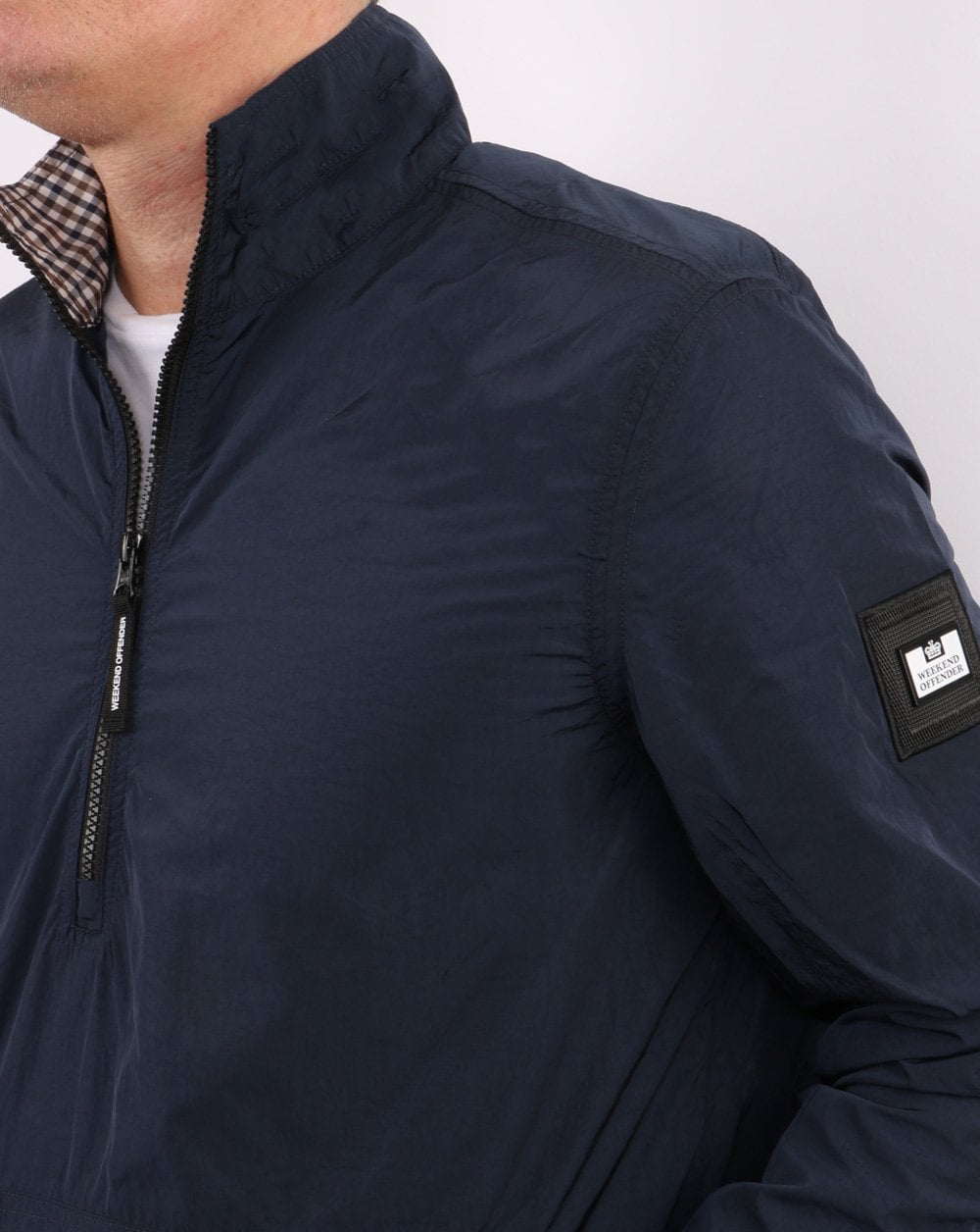 Weekend Offender 1/4-Reißverschlussjacke Marineblau