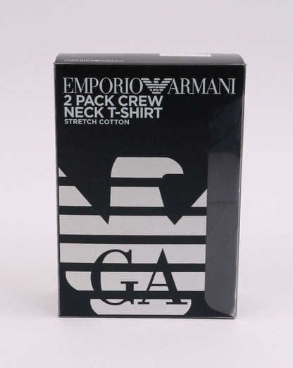 Emporio Armani – T-Shirts im 2er-Pack in Nachtblau
