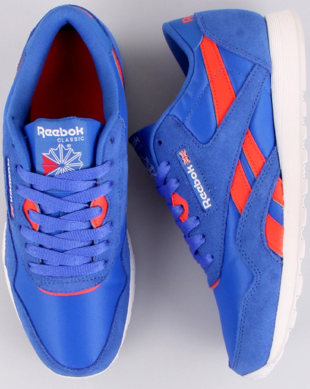 Reebok Classic Nylon Sneakers Kräftiges Blau/Dynamisches Rot