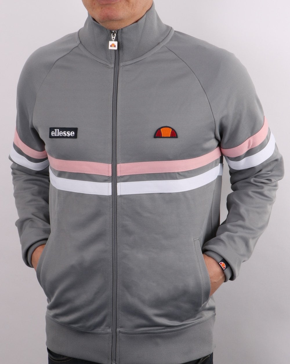 Ellesse Rimini Trainingsjacke Grau/Pink