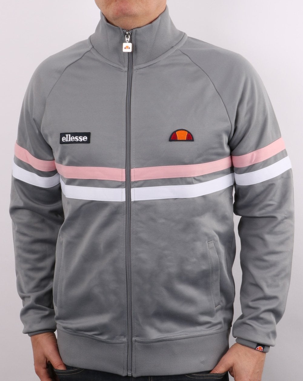 Ellesse Rimini Trainingsjacke Grau/Pink