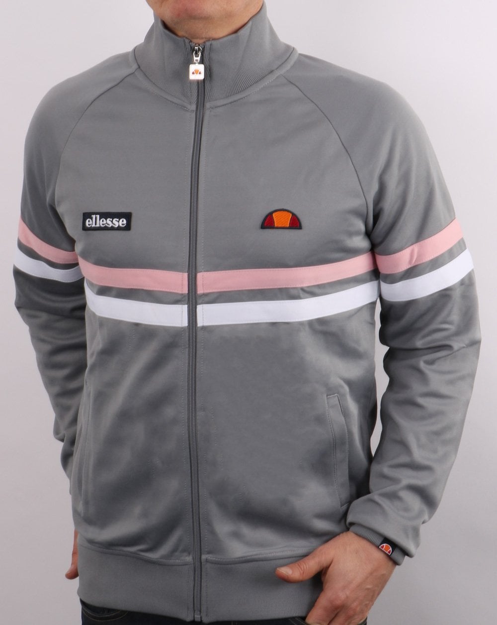 Ellesse Rimini Trainingsjacke Grau/Pink