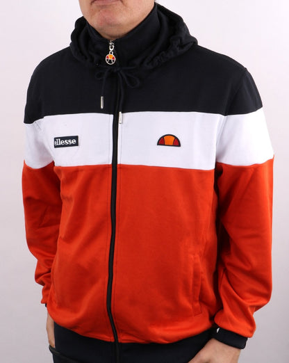 Ellesse Caproni Trainingsjacke mit Kapuze Dunkelorange